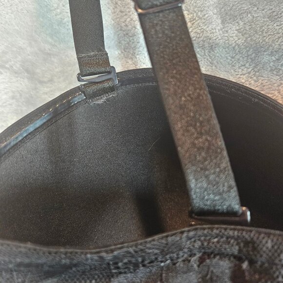 Torrid Curve Black Bra 42G Lace Adjustable cross or strapless Sexy Supportive - Picture 8 of 13